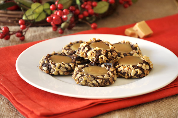 Σοκολατένια cookies με καραμέλες γάλακτος/Chocolate turtle cookies